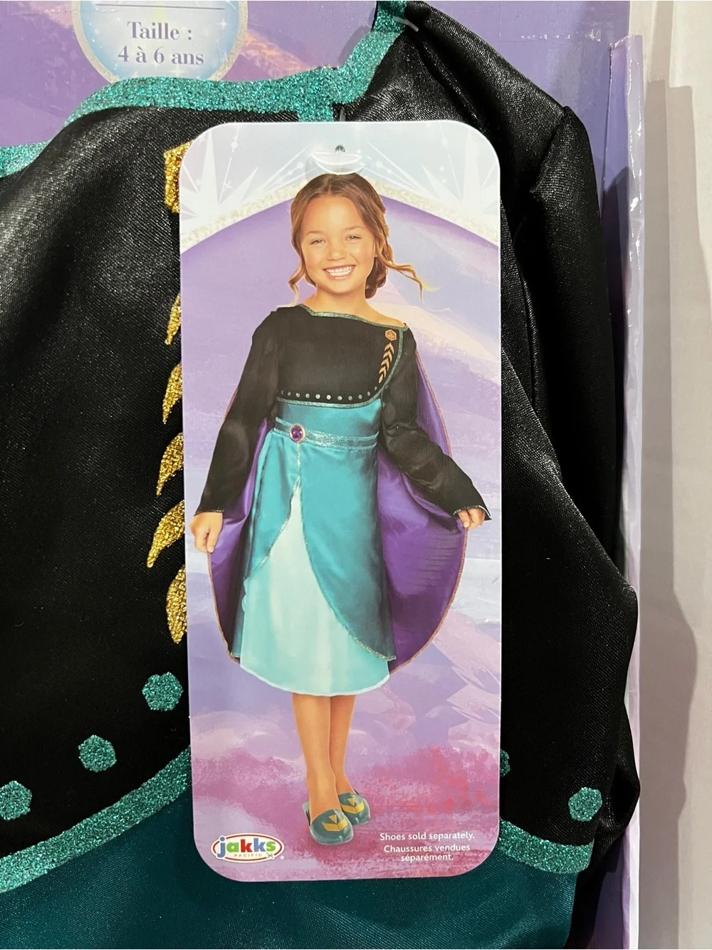 Disney Frozen 2 Queen Anna Dress Costume Dress Up Size 4-6X Girls Kids